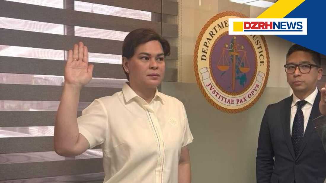 VP Duterte files second perjury complaint against Ramil Madriaga