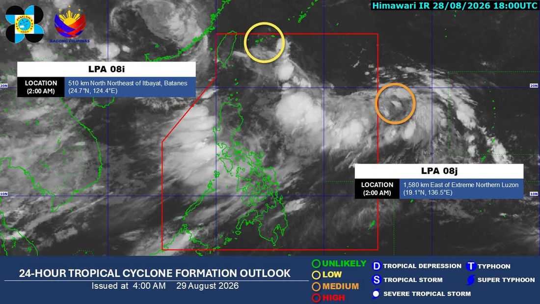 Heavy rains persist as 2 LPAs monitored, rainfall warnings raised in Luzon