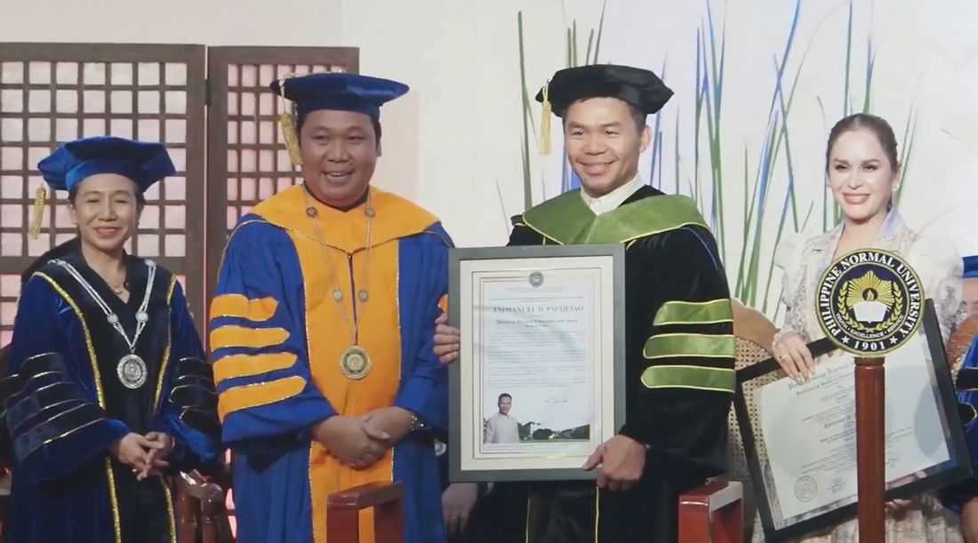 Manny Pacquiao receives honorary doctorate from PNU