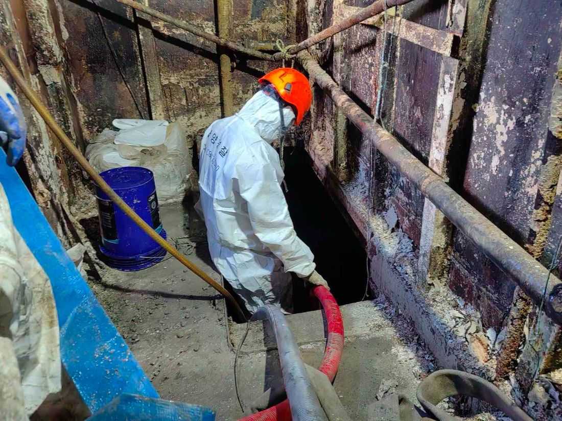 PCG recovers 58 drums of oil-water mixture from MV June Aster