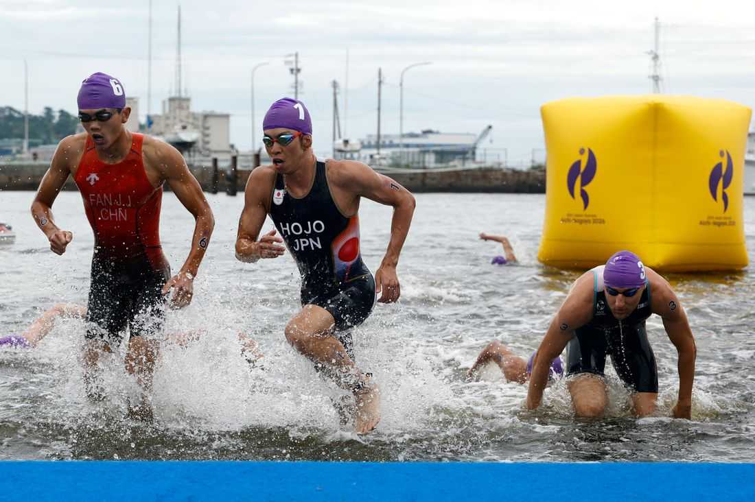 Japan win first gold of home Asian Games in men's individual triathlon Sunday, 20th September 2026, 10:20