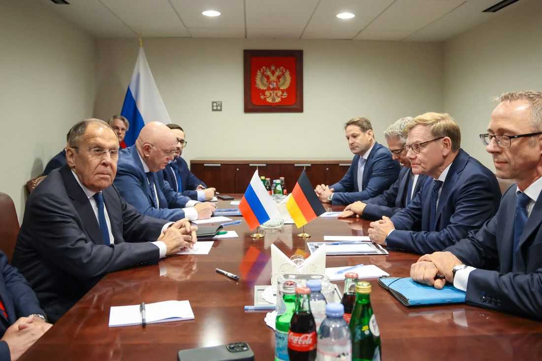At UN, Russia and Germany's top diplomats hold first talks since 2022