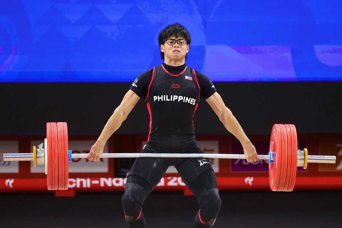 Ian Delos Santos sets junior world records, claims bronze in Asian Games weightlifting