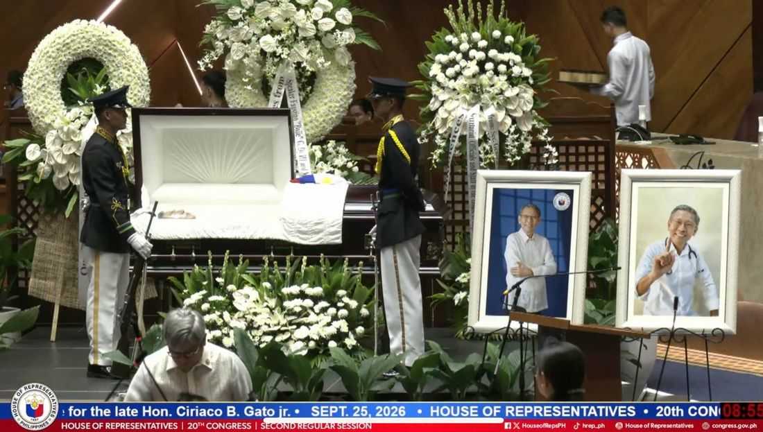House holds necrological rites for Batanes congressman Ciriaco Gato Jr.