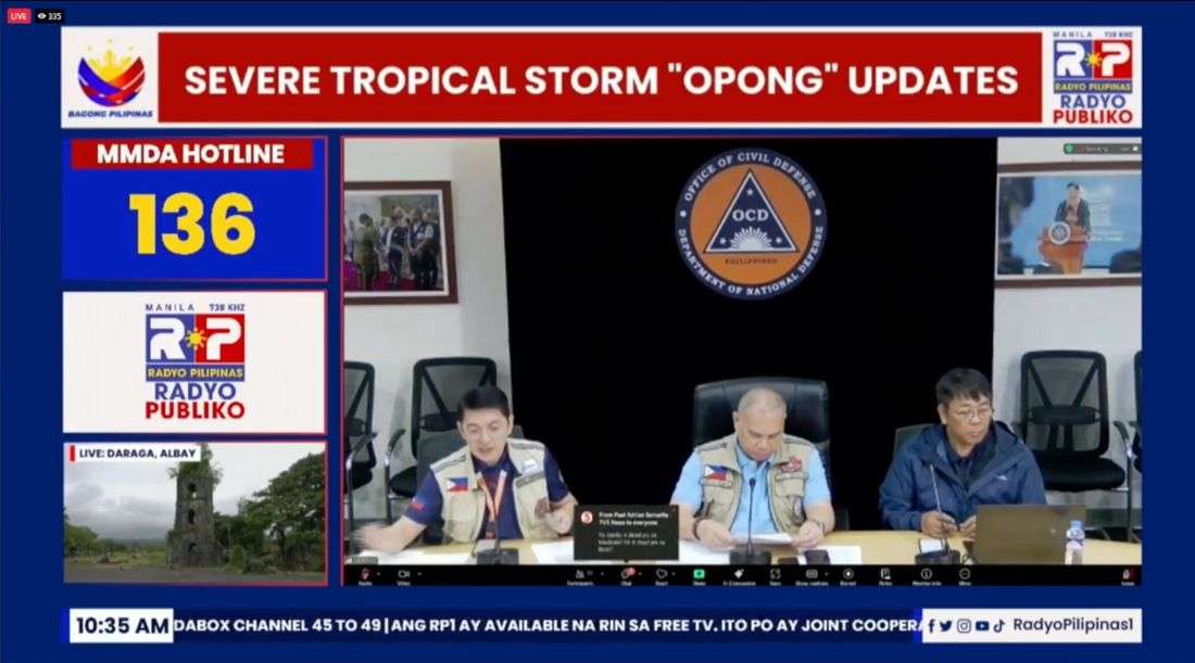 NDRRMC reports possible casualties across regions due to Typhoon #OpongPH