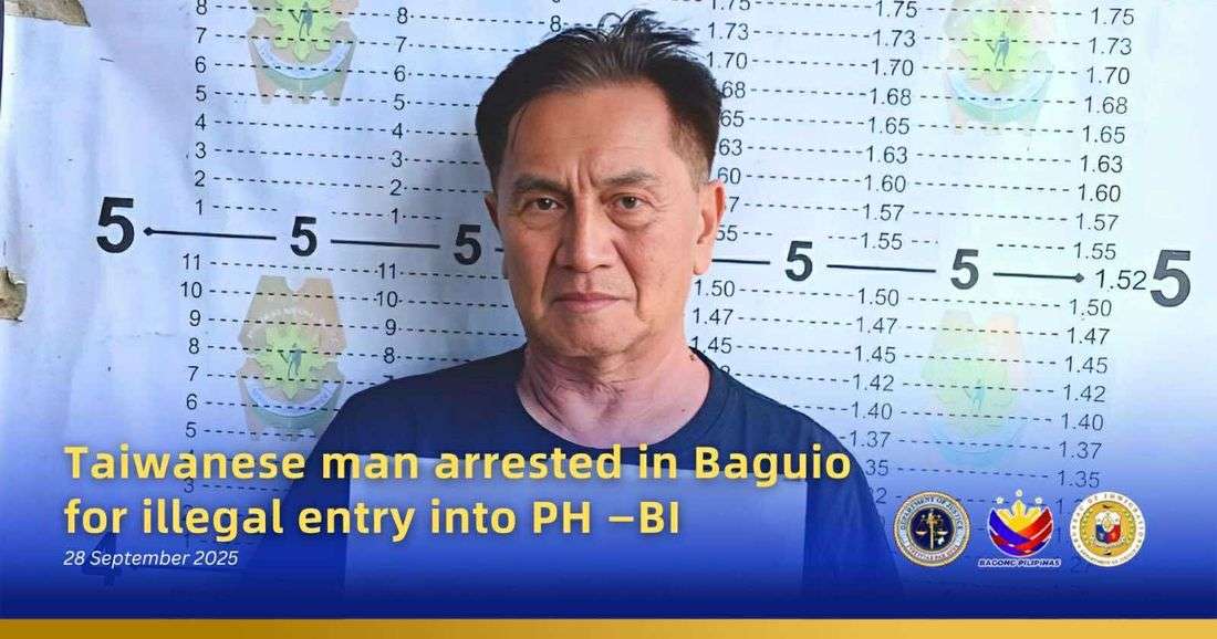 BI arrests Taiwanese in Baguio over illegal entry; faces deportation