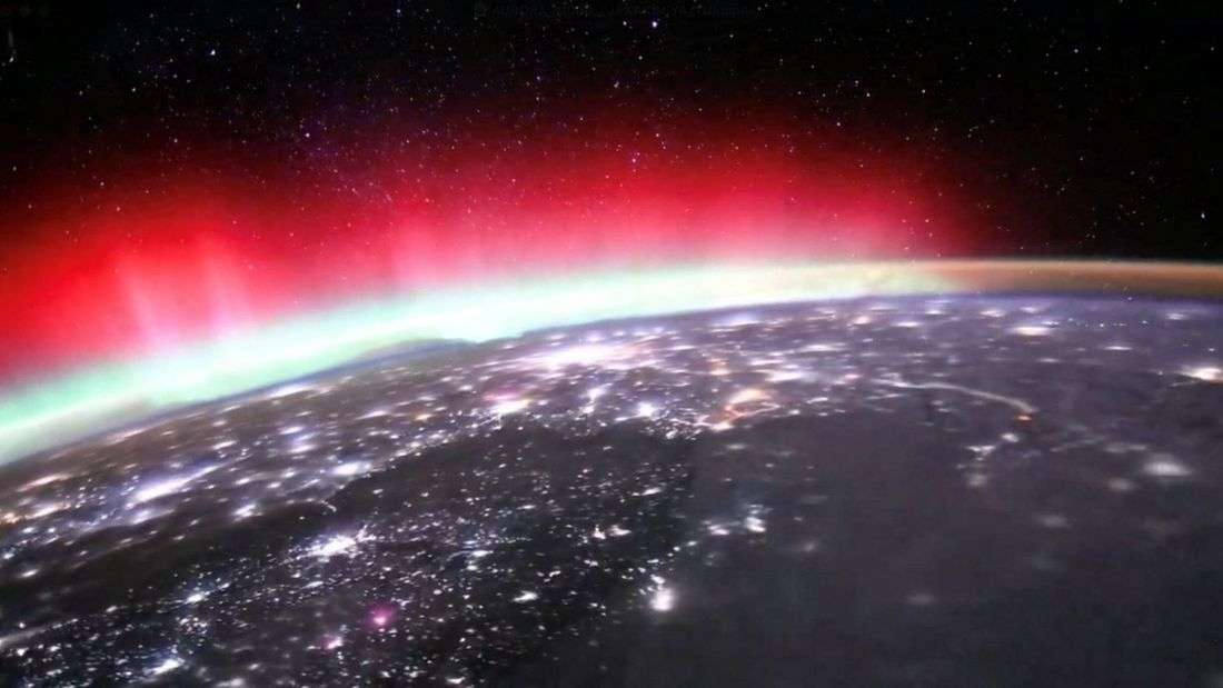 Four space station crewmates, one ailing, begin emergency return flight