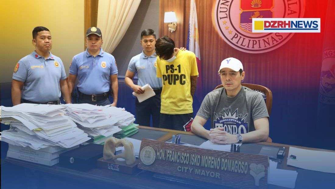 Mayor Isko Moreno presents suspect in stray bullet killing of teen girl