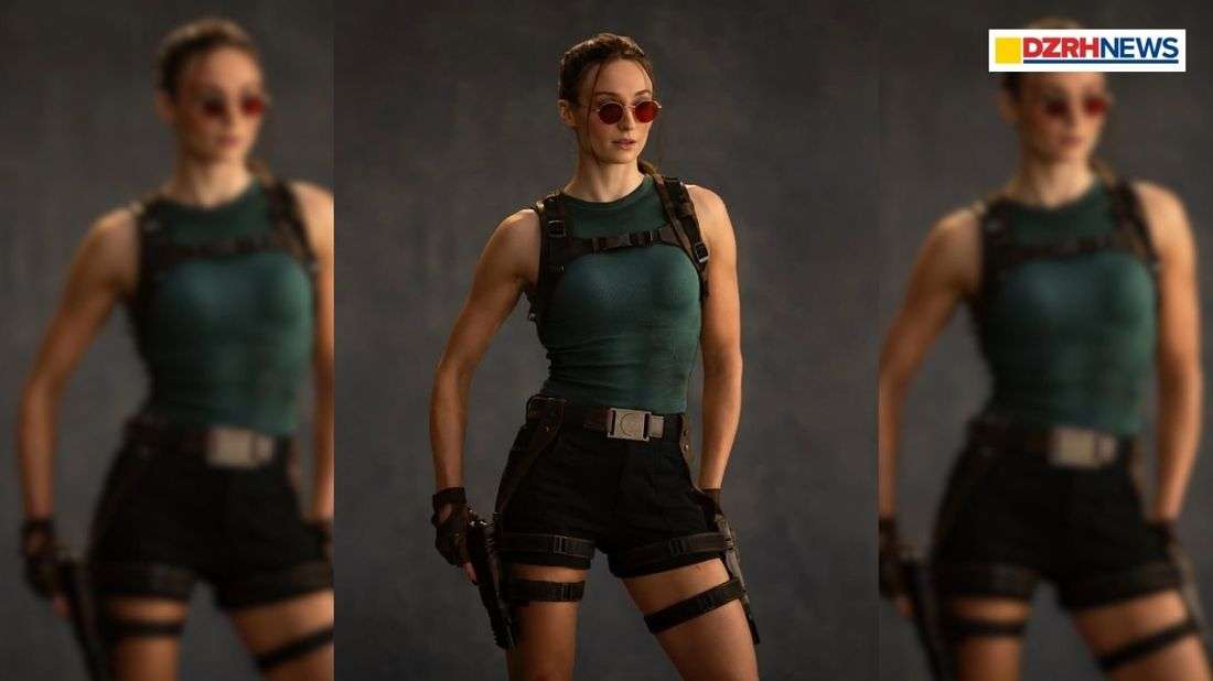 Sophie Turner goes full Lara Croft in first look reveal