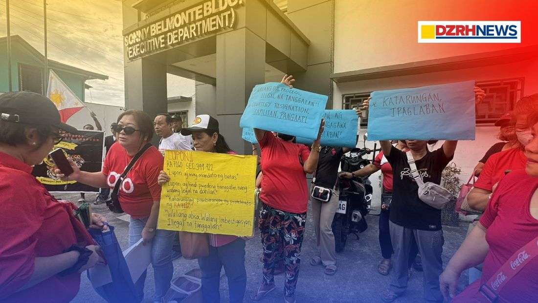 Over 70 Barangay Payatas employees stage protest for alleged illegal dismissal