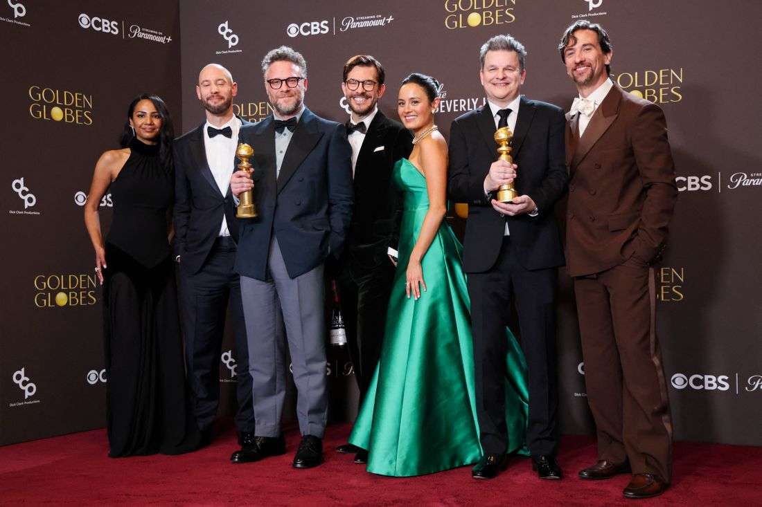 'The Pitt' and 'The Studio' win top TV honors at Golden Globes