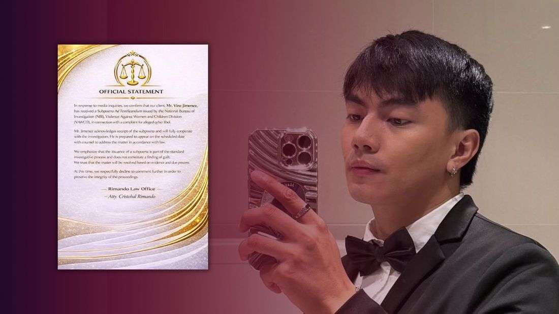 NBI issues subpoena vs content creator Vinz Jimenez in alleged cyber libel case