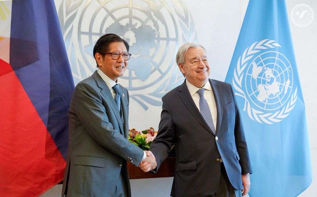 Marcos meets with UN chief Guterres during US work visit