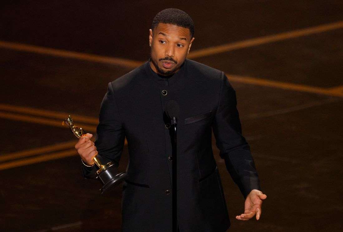Michael B. Jordan wins best actor Oscar for dual role in 'Sinners'