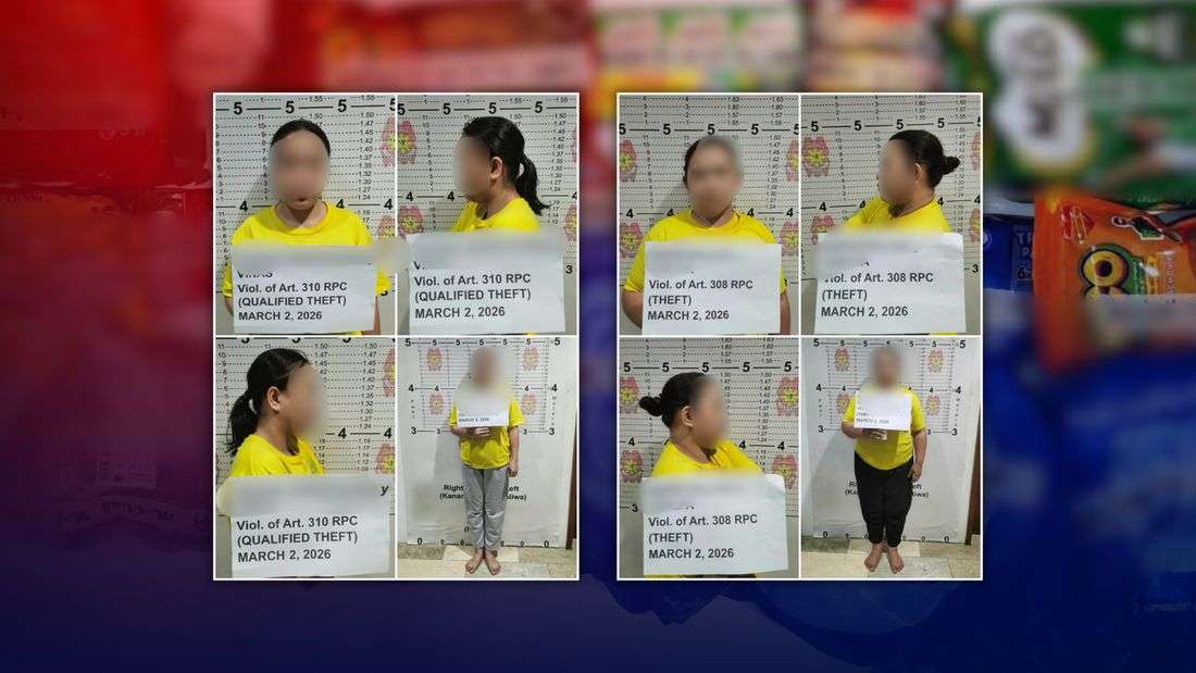 Two women including cashier nabbed for alleged grocery theft