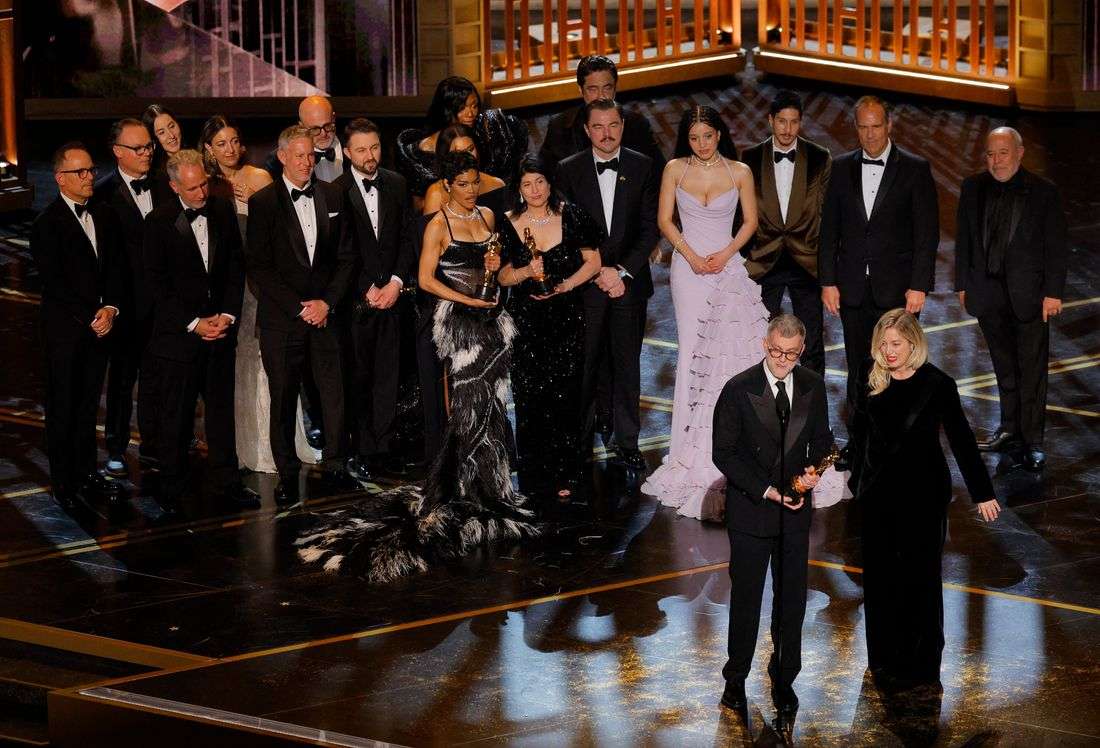 'One Battle After Another' takes best picture prize at the Oscars