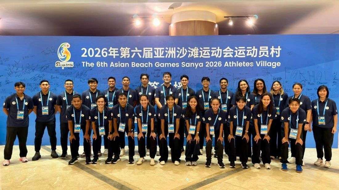 Team Philippines arrive in Sanya for 2026 Asian Beach Games