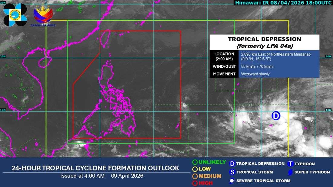 HPA affects Luzon; PAGASA monitoring tropical depression outside PAR