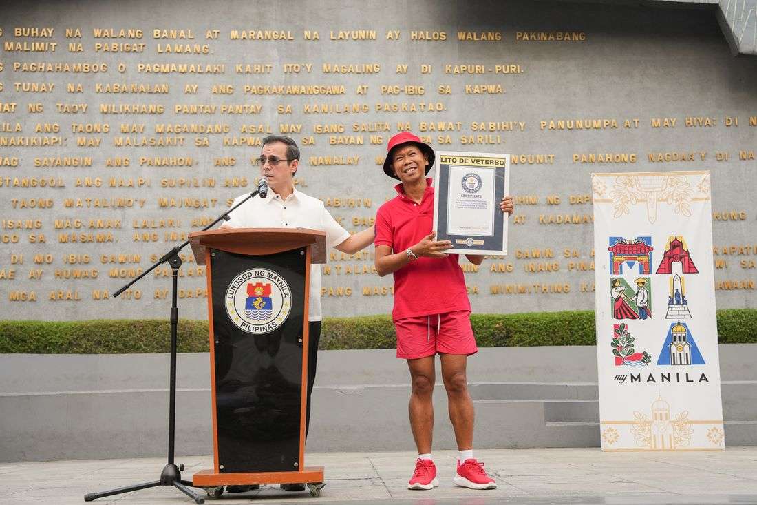Filipino Guinness World Record-holder for fastest walker honored by Mayor Isko