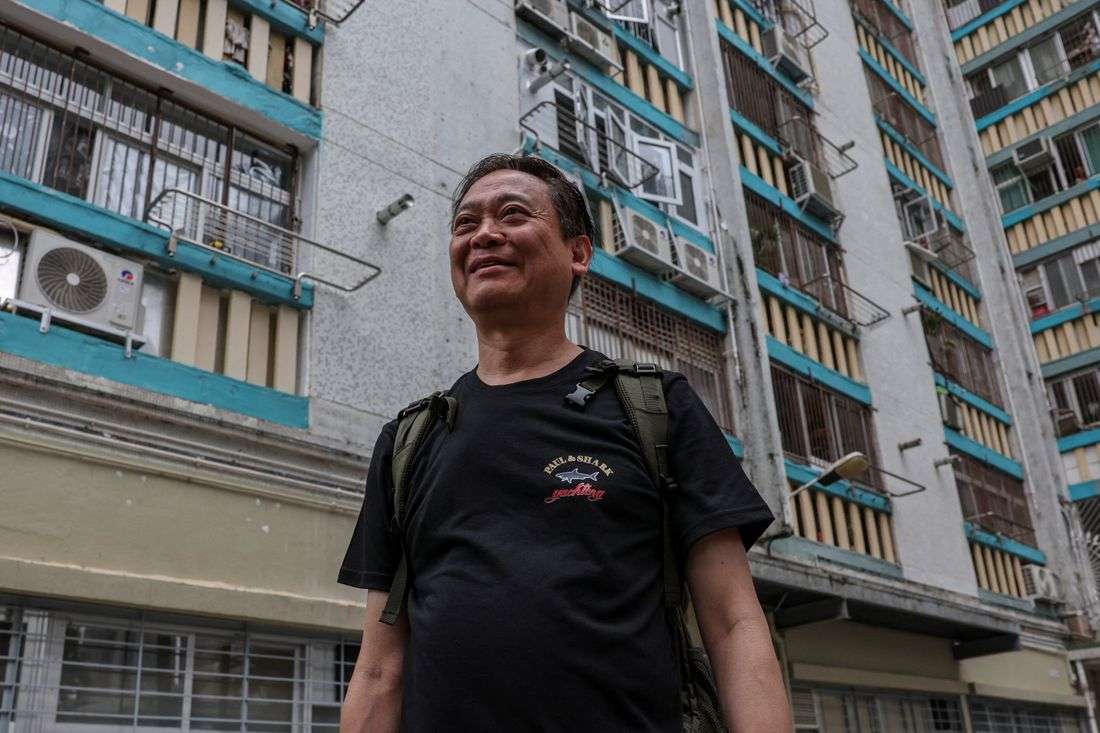Hong Kong fire victim returns to search for memories of his dog