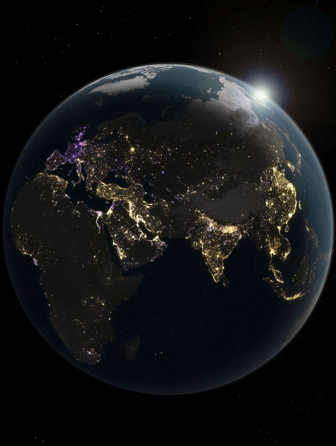 Satellite data shows Earth is getting ever brighter at night