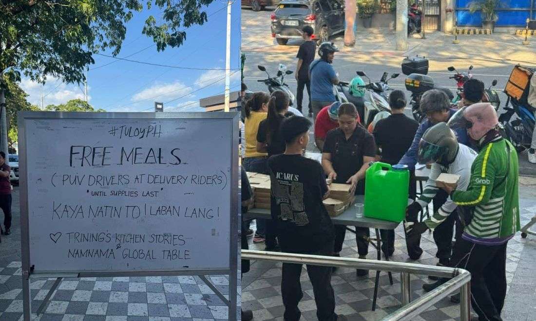 Restaurant in Marikina gives free meals to PUV drivers, delivery riders amid fuel crisis