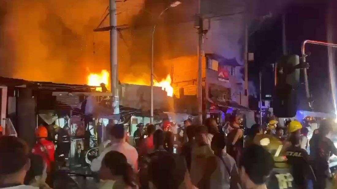 Fire destroys homes anew on NIA road, QC; reaches 3rd alarm
