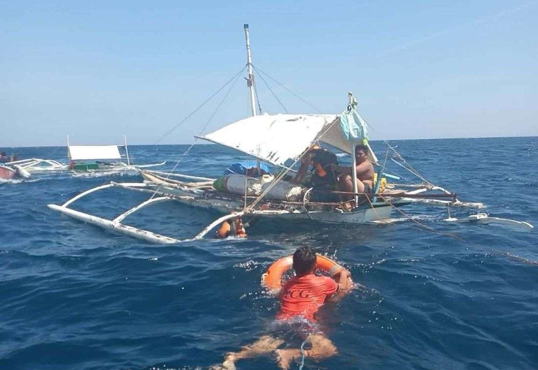 PCG rescues 7 passengers after motorbanca sinks off Bohol–Southern Leyte waters