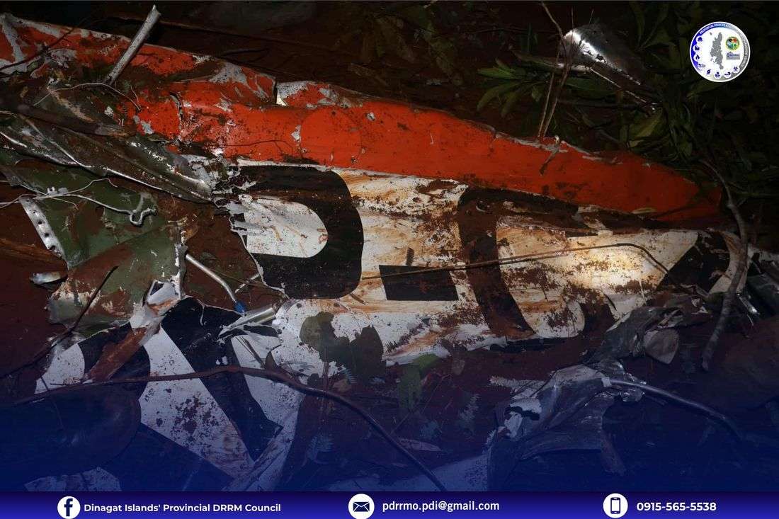 Cessna plane crashes in Dinagat Islands; 2 onboard still missing