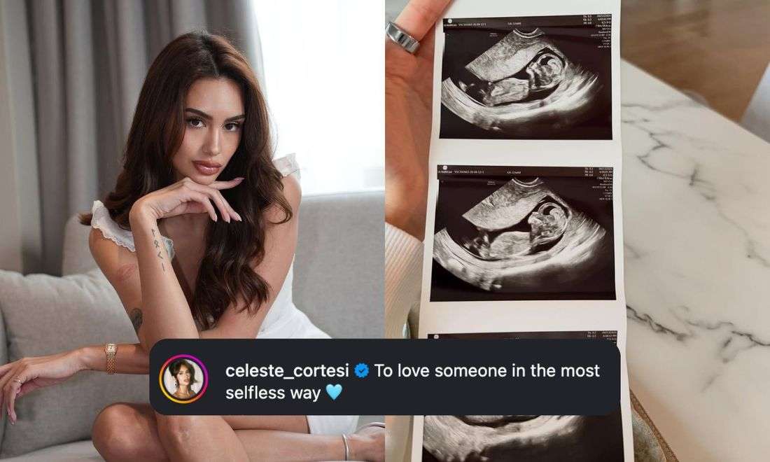 Celeste Cortesi is pregnant with first child