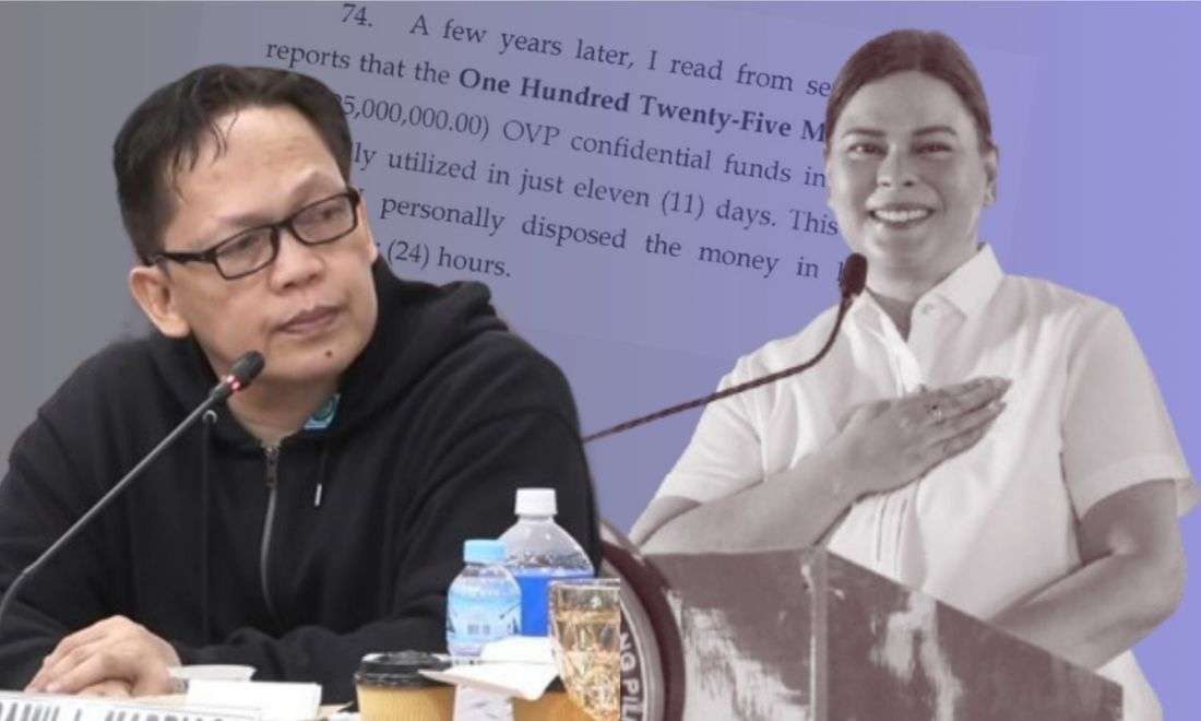 Rep. Chua calls Madriaga affidavit ‘missing link’ in VP Sara confidential funds case