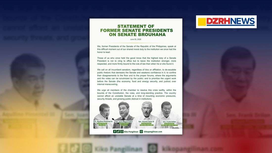 Former SPs issue rare joint appeal amid Senate “brouhaha,” urge unity and decorum