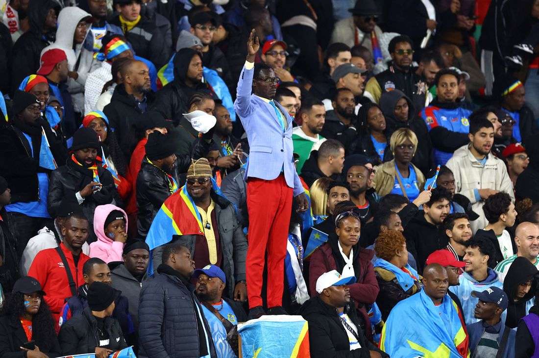 Soccer-'Lumumba Vea' arrives at World Cup to offer unique brand of support to DR Congo