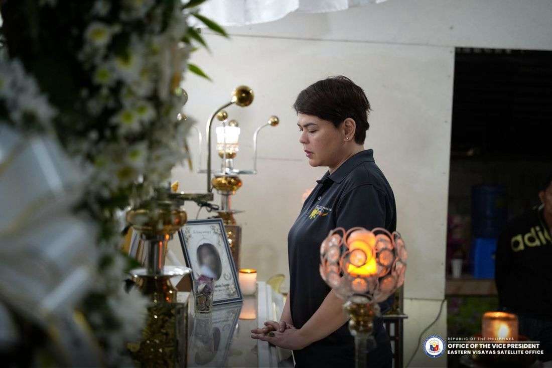 VP Sara condoles with families of students killed in Tacloban school shooting