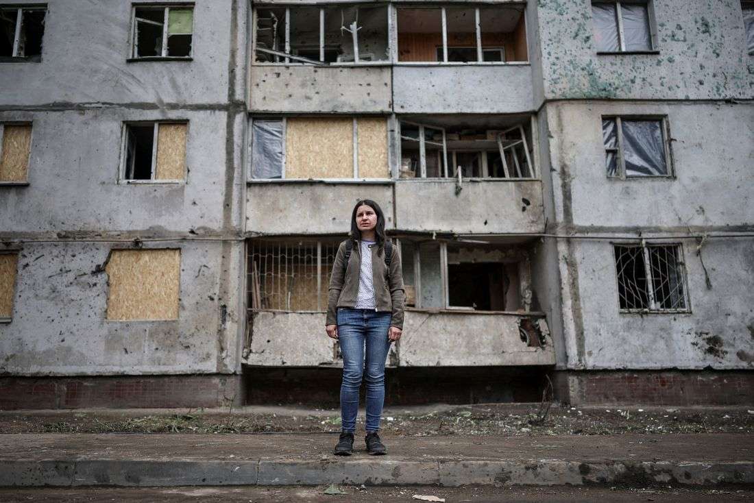 After narrow escape, air raid sirens spark panic for a Kyiv child