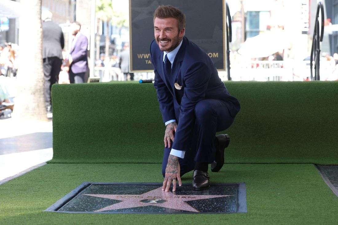 David Beckham honored with Walk of Fame star as LA hosts World Cup games