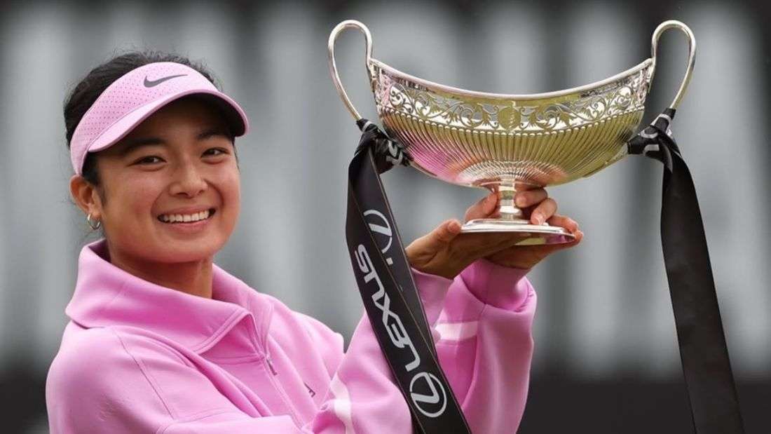 Eala wins first grass-court title after rallying past Bartunkova