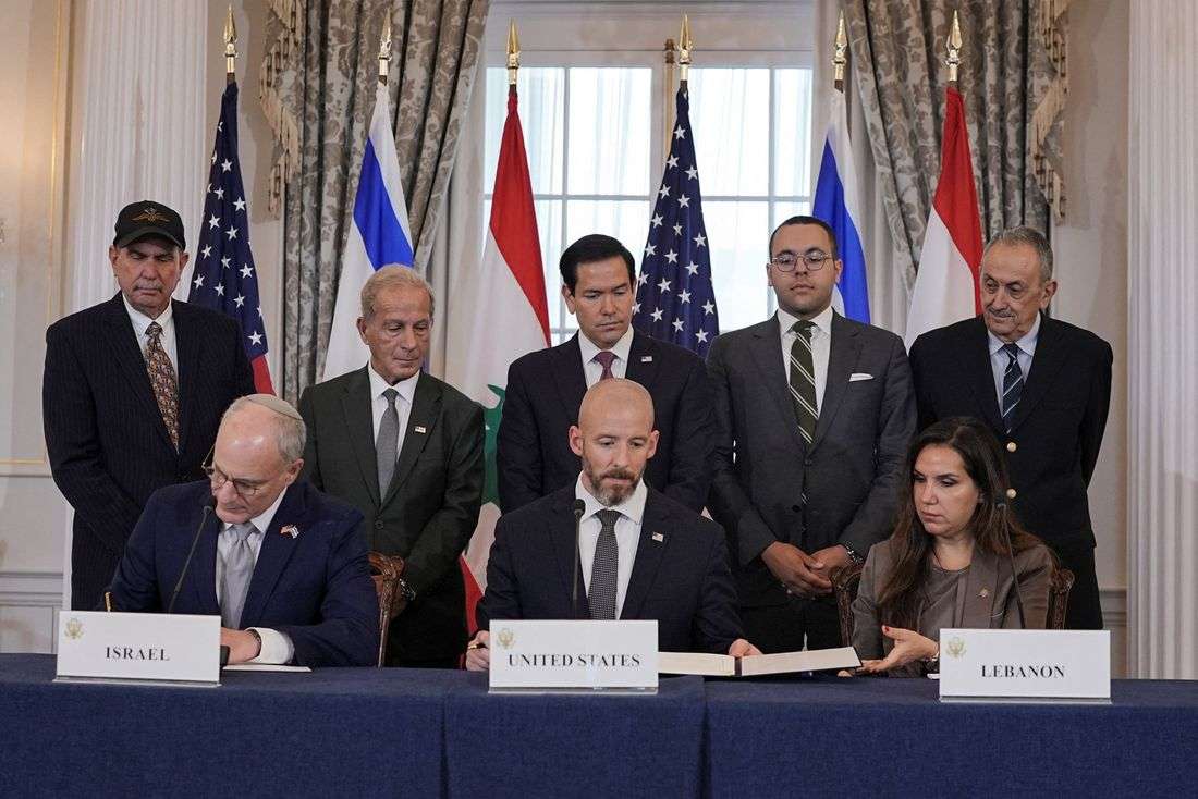 Israel, Lebanon sign initial agreement after US-mediated talks