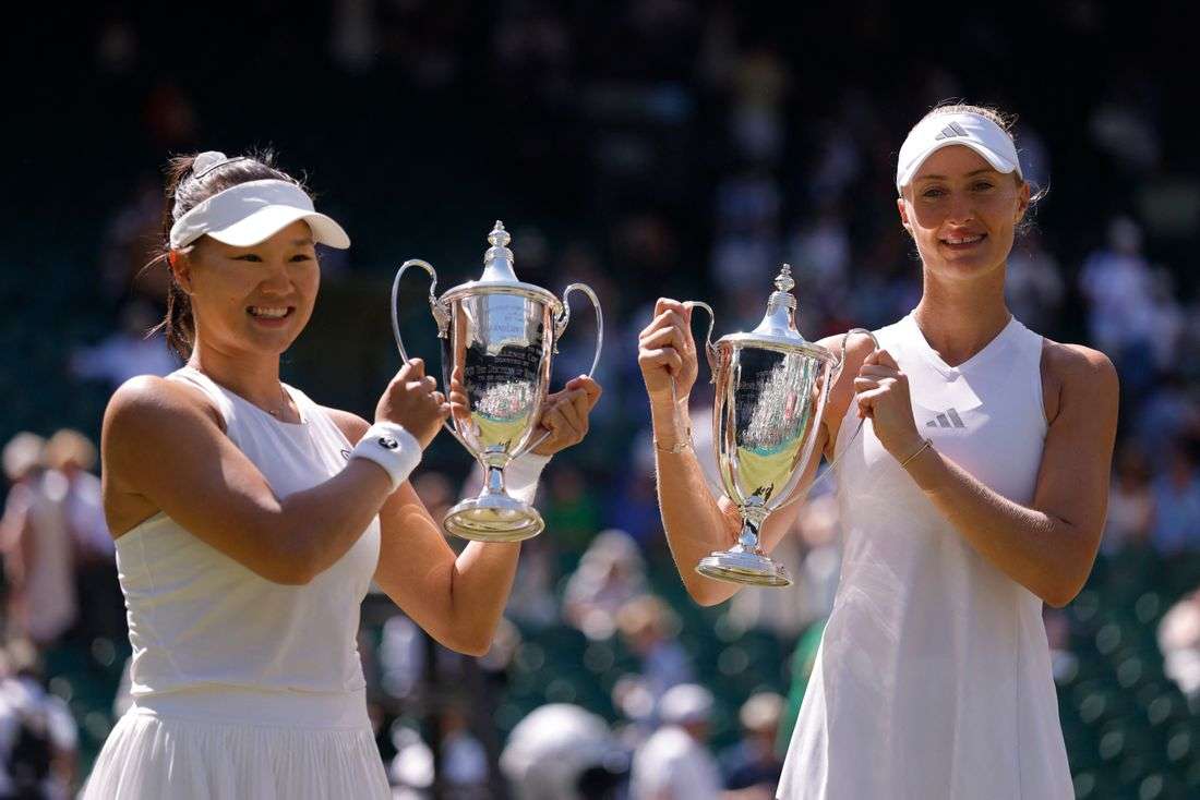 Tennis - Mladenovic and Guo triumph in Wimbledon women's doubles