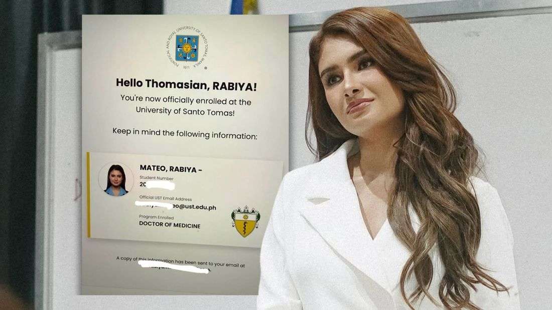 Beauty queen Rabiya Mateo enrolls in UST med school