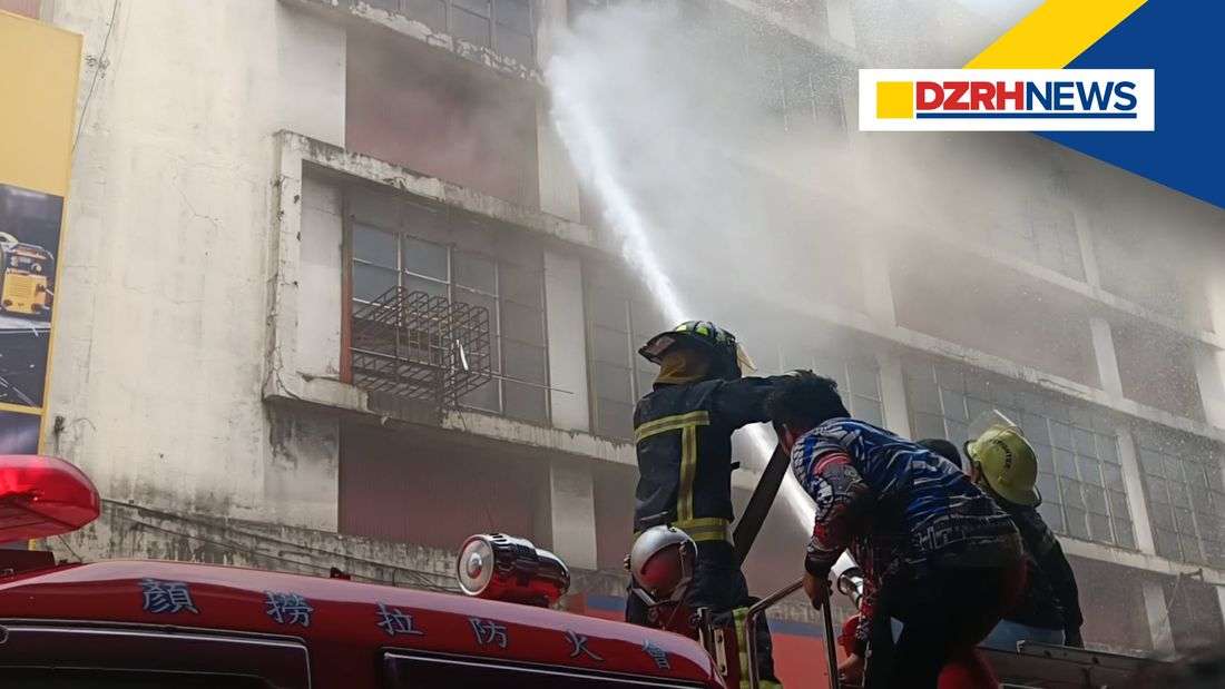 Fire breaks out at commercial building in Avenida-Raon Area; BFP continues suppression efforts