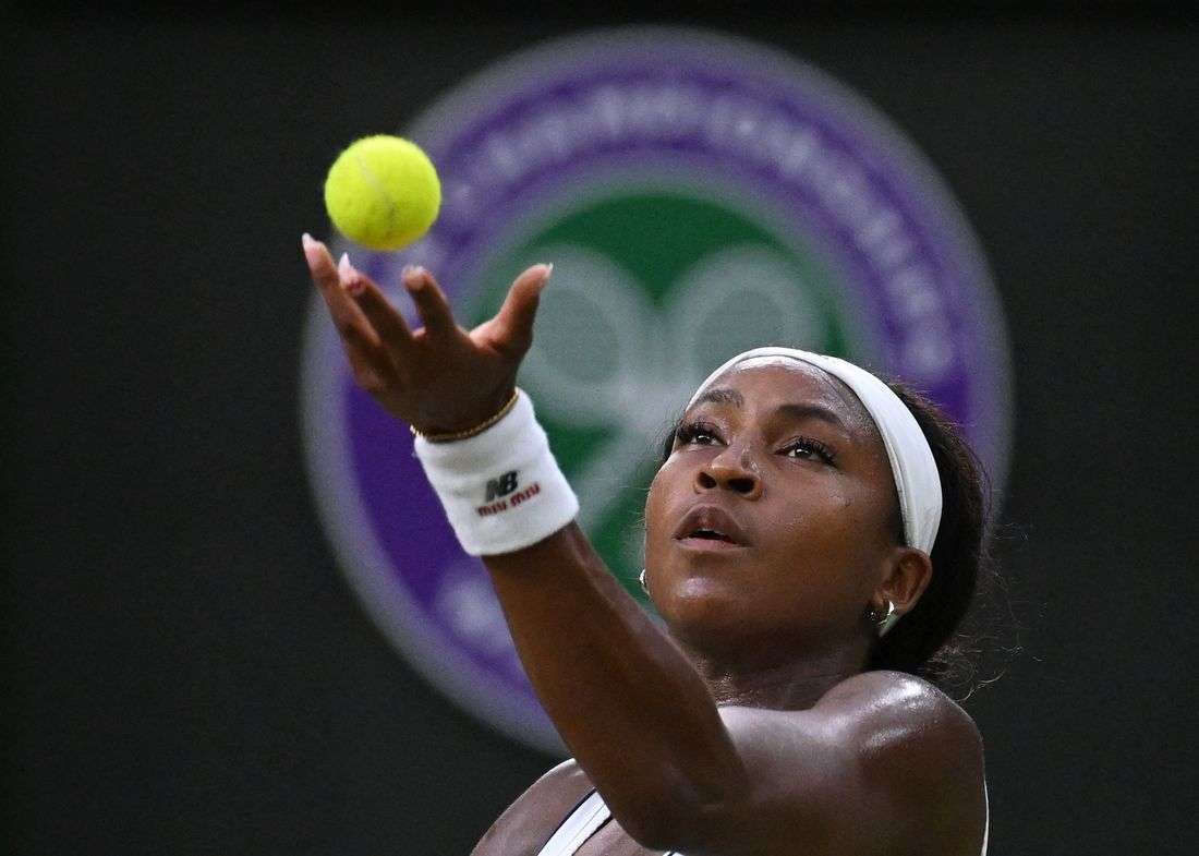 Tennis-Gauff beats Bencic and a curfew to reach first Wimbledon quarters