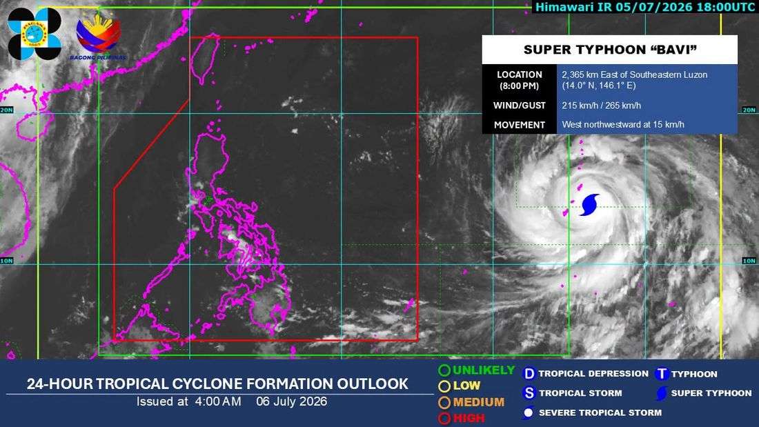 Super Typhoon Bavi may enter PAR by Tuesday evening or Wednesday morning — PAGASA