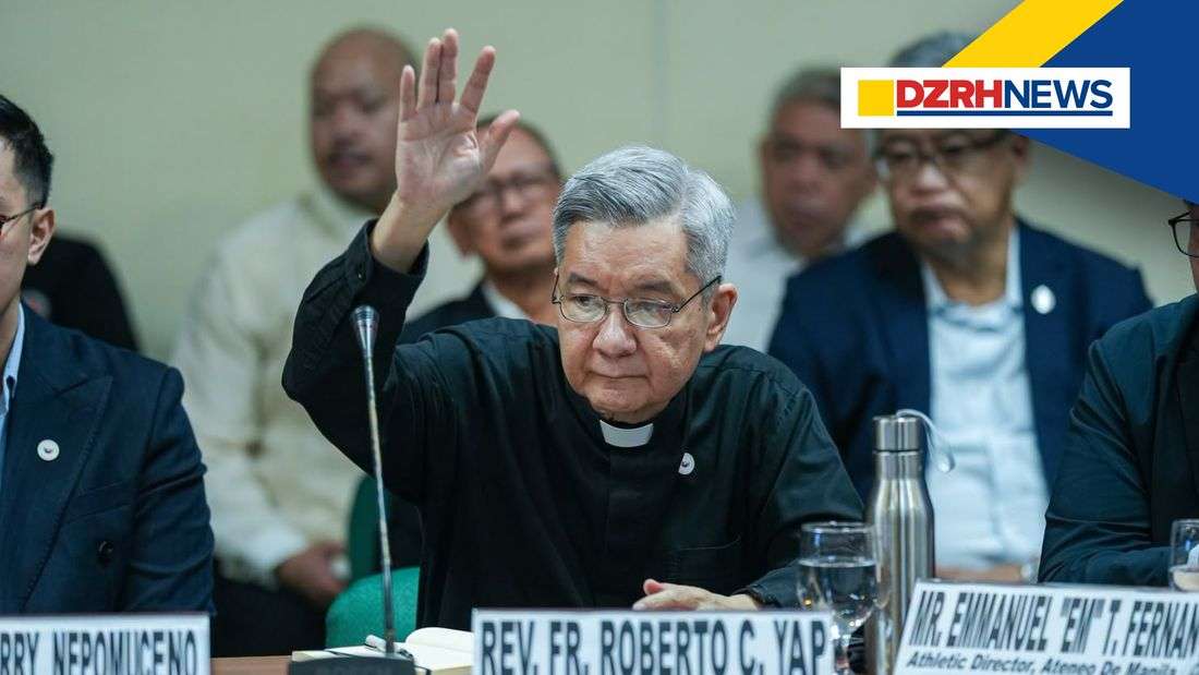 Ateneo president becomes emotional during Senate hearing on deaths of student-athletes Baterbonia, Adili