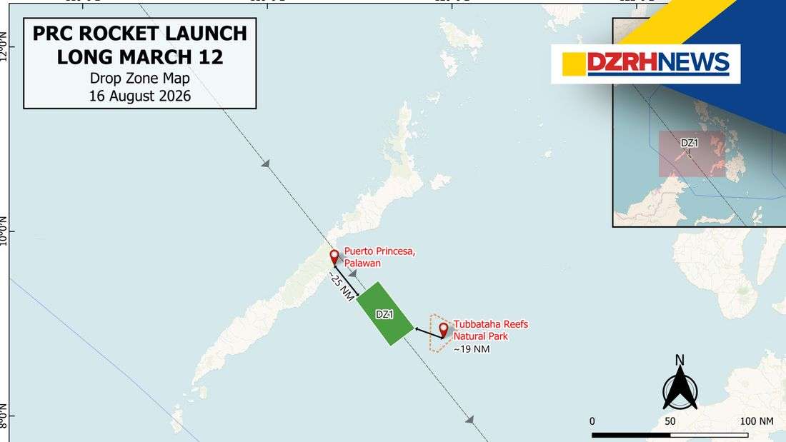 PhilSA confirms Long March 12 rocket launch, warns of debris risks in PH waters