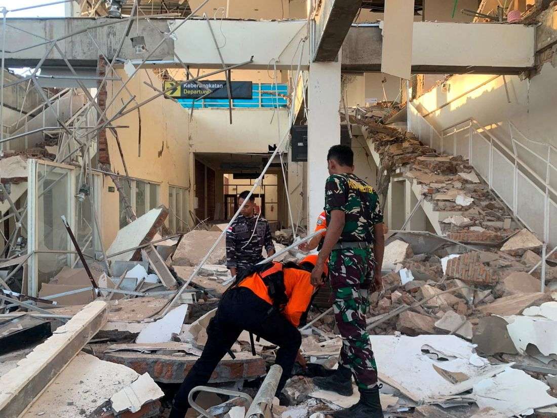 Five dead after magnitude 7.7 earthquake strikes off Indonesia, governor says