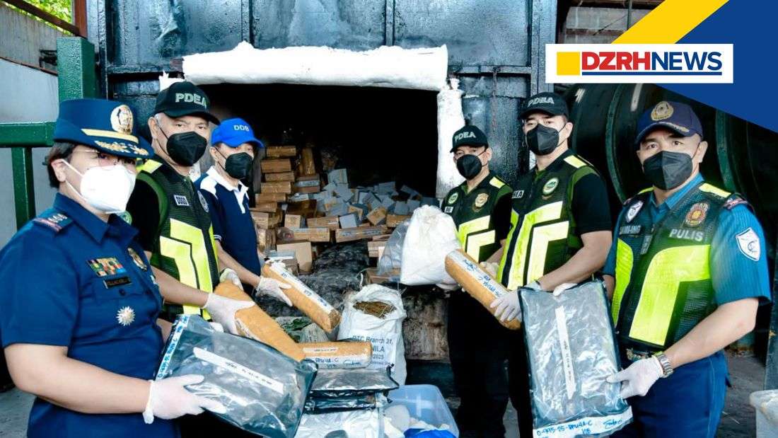 ₱12.34-B worth of dangerous drugs permanently destroyed by PDEA