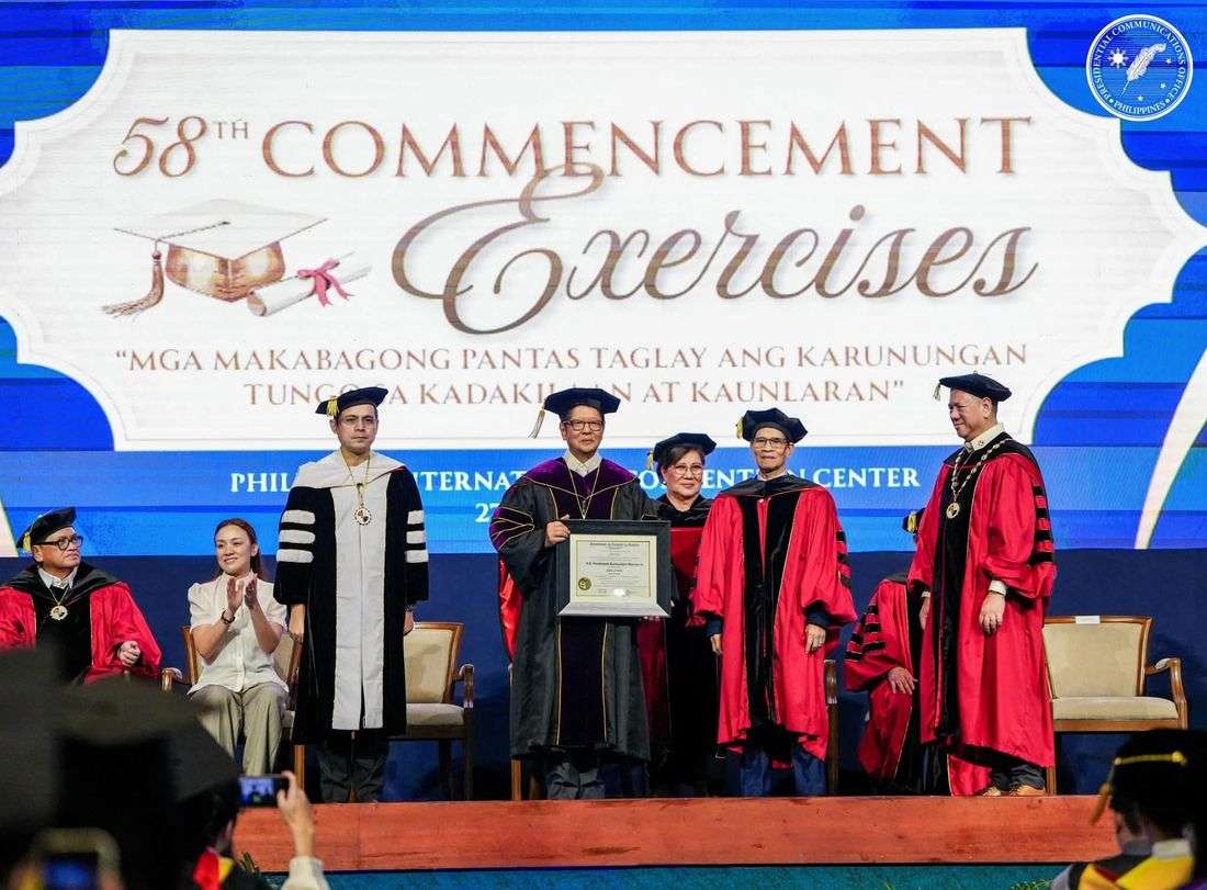Marcos receives honorary Doctor of Laws