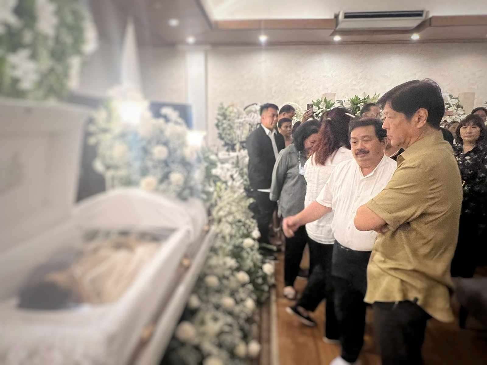 PBBM, other gov't officials visit first night of DMW Sec. Ople's wake