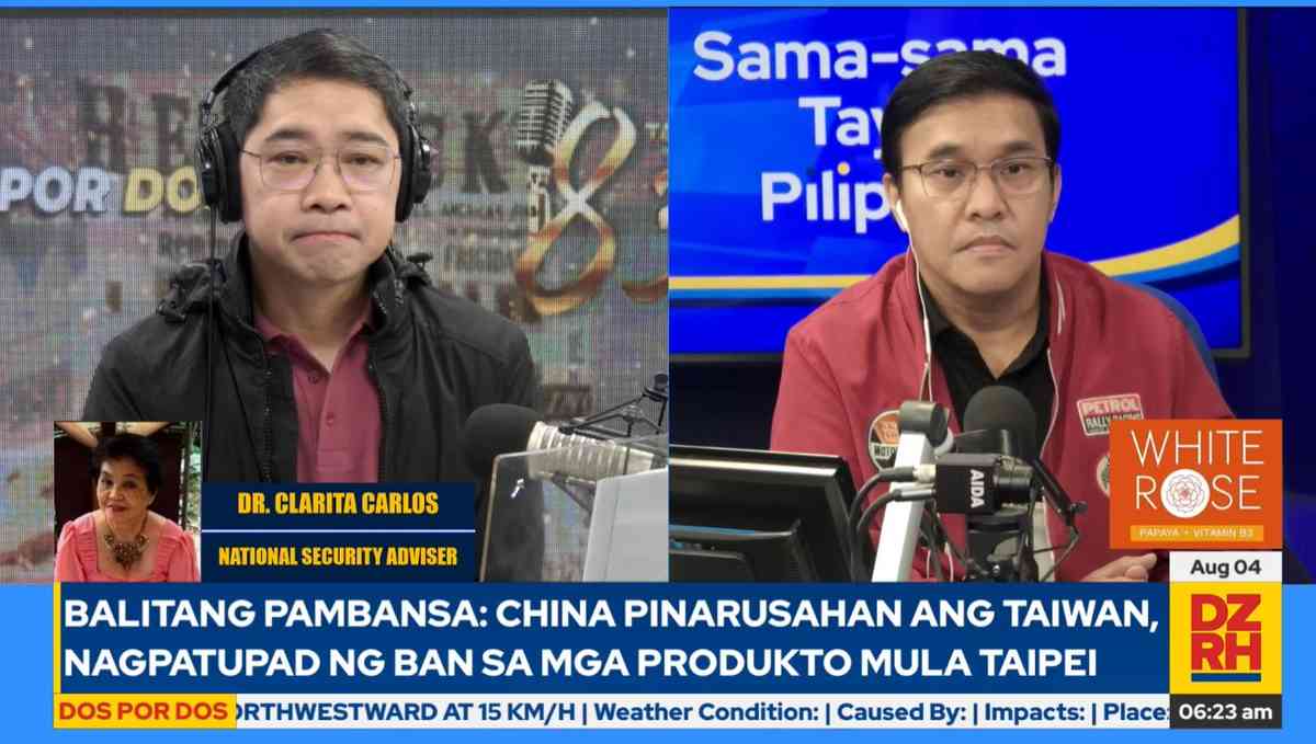 Carlos advises PBBM to assert that regional security is threatened due to Pelosi's visit to Taiwan